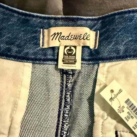 Madewell Harlow Superwide Blue Jean Shorts - Picture 6 of 9